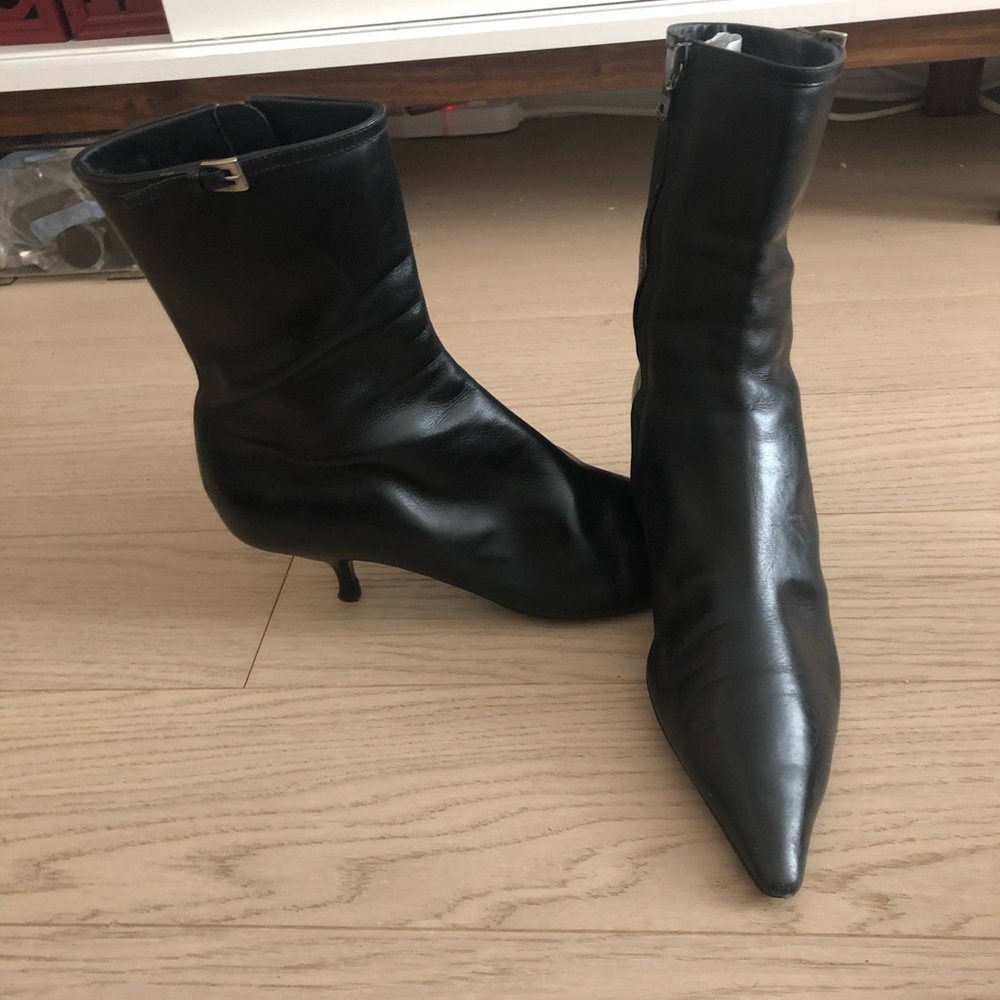 Prada pointy toe kitten heels